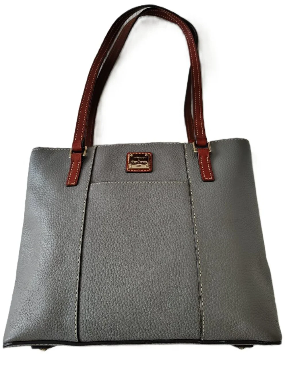 Dooney & Bourke Small Lexington Tote Elephant Pebble Grain Leather Handbag